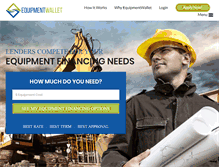Tablet Screenshot of equipmentwallet.com
